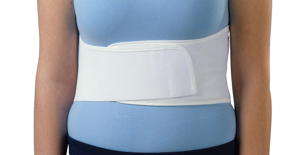 Medline Universal Rib Belt for Women 28-50in White 1Ct