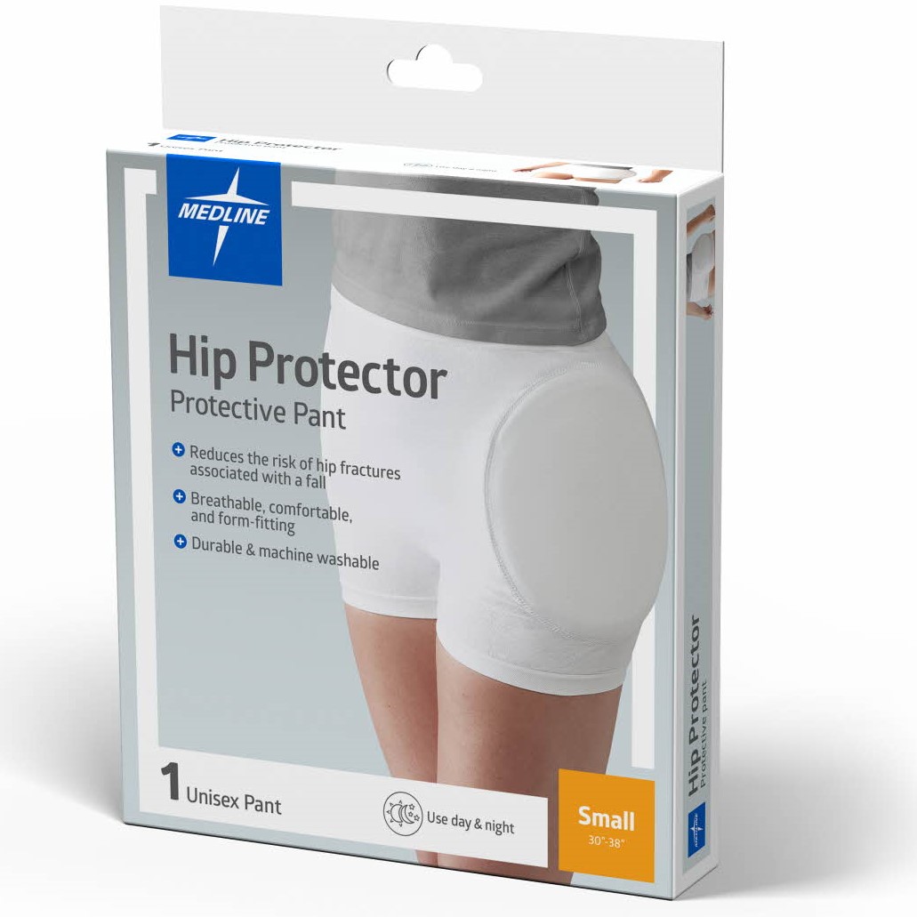 Medline Premium Closed Hip Protector White S 1Ct