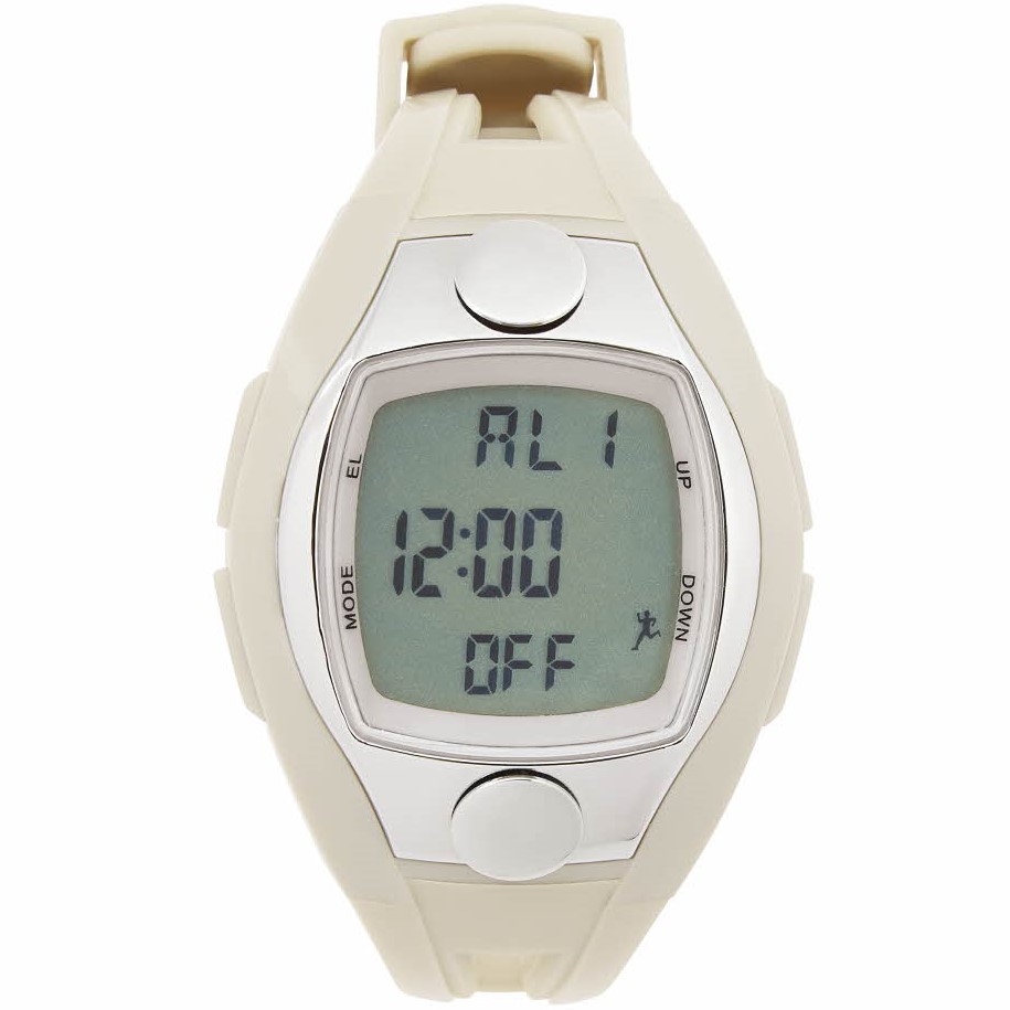 Medline Slim Heart Rate Monitor Pedometer Watch Gray 1Ct