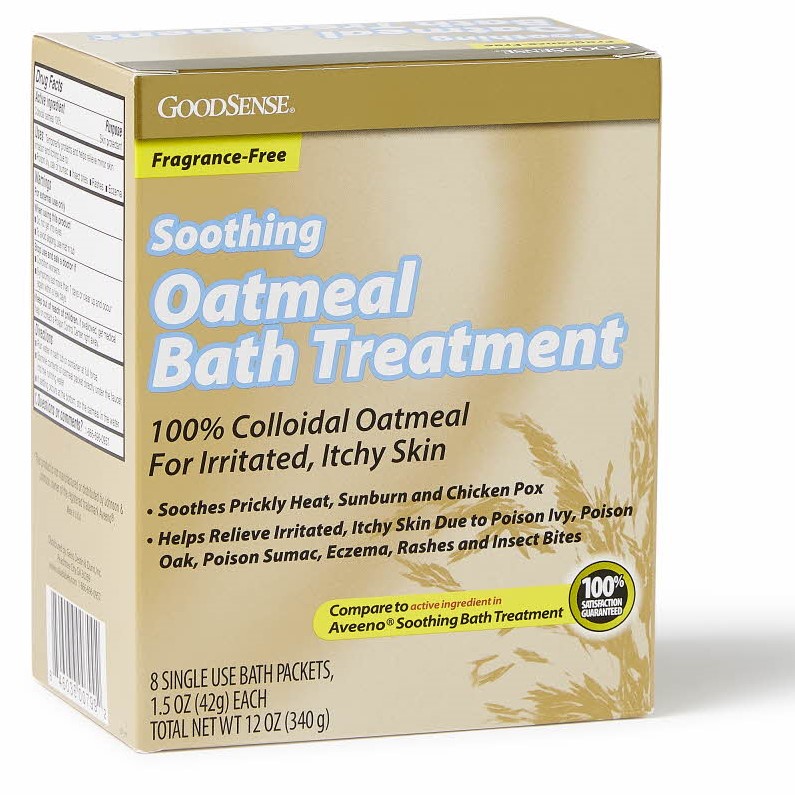 GoodSense Soothing Oatmeal Bath Treatment Packets 1.5oz. 8Ct