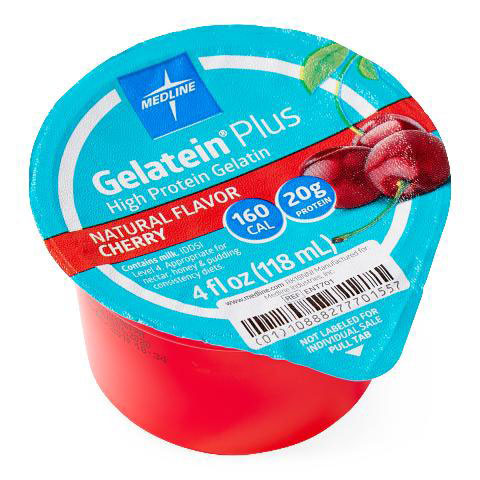 Active Gelatein Plus High Protein Gelatin Cherry 4oz 36Ct