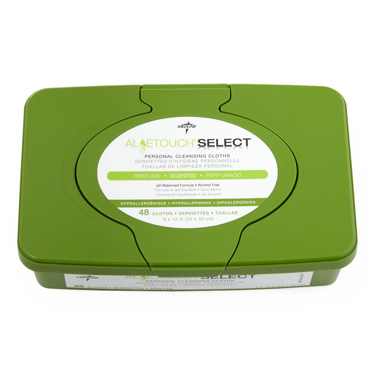AloeTouch SELECT Personal Cleansing Wipes Soft Pack Scented 48/Pack 12Ct