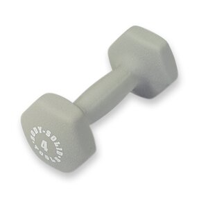 Body-Solid Tools Neoprene Dumbbell Light Gray 4lb 1Ct