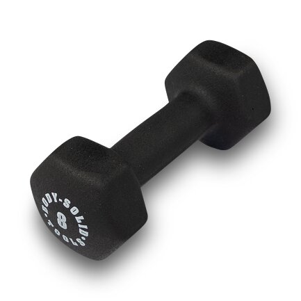 Body-Solid Tools Neoprene Dumbbell Black 8lb 1Ct