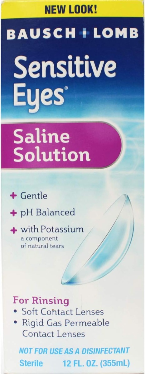 Bausch & Lomb Sensitive Eyes Saline Solution 12oz 1Ct