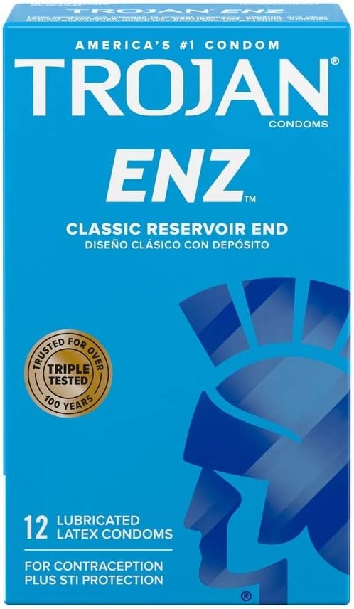Trojan ENZ Lubricated Latex Condoms 12Ct