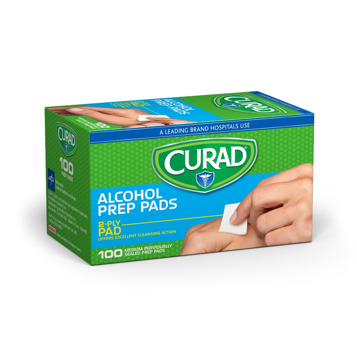 CURAD Alcohol Prep Pads 100Ct