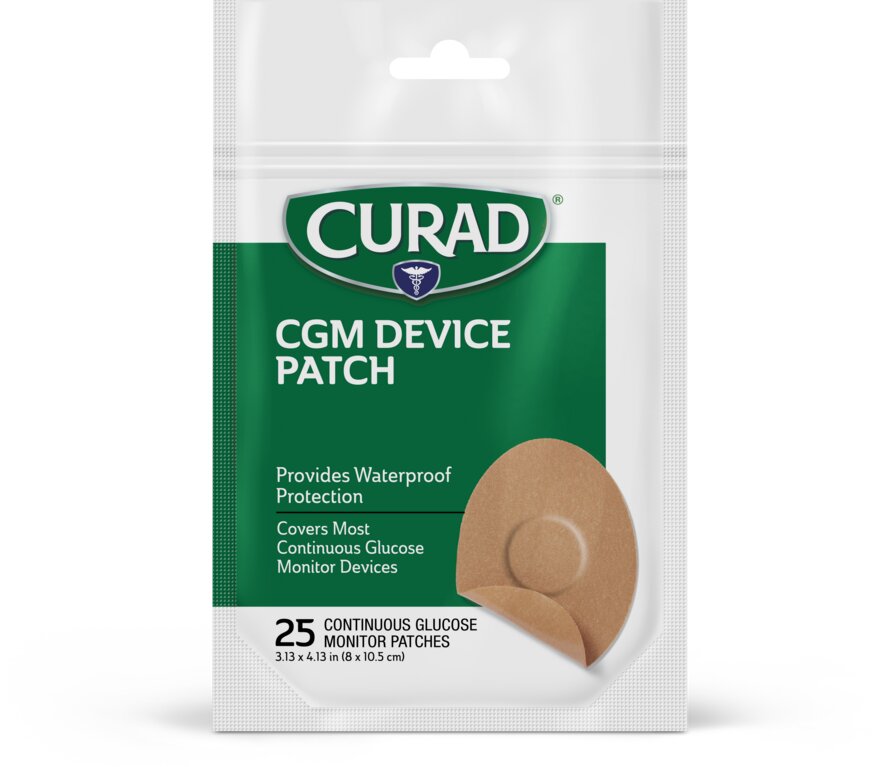 CURAD Glucose Monitor Cover Tan 25Ct