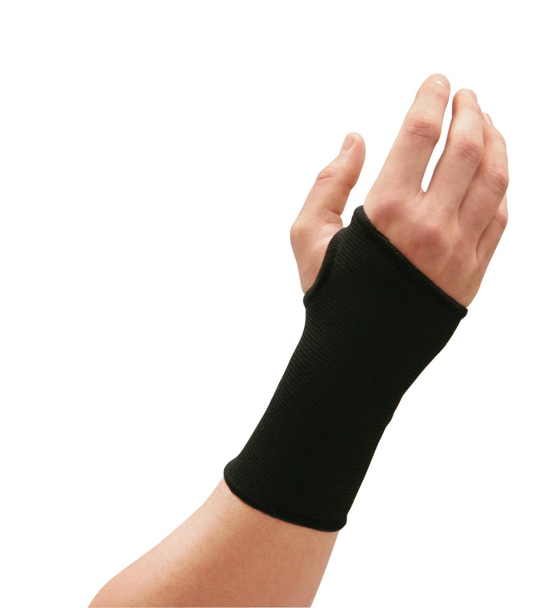 CURAD Elastic Pull-Over Wrist Support Black S 1Ct