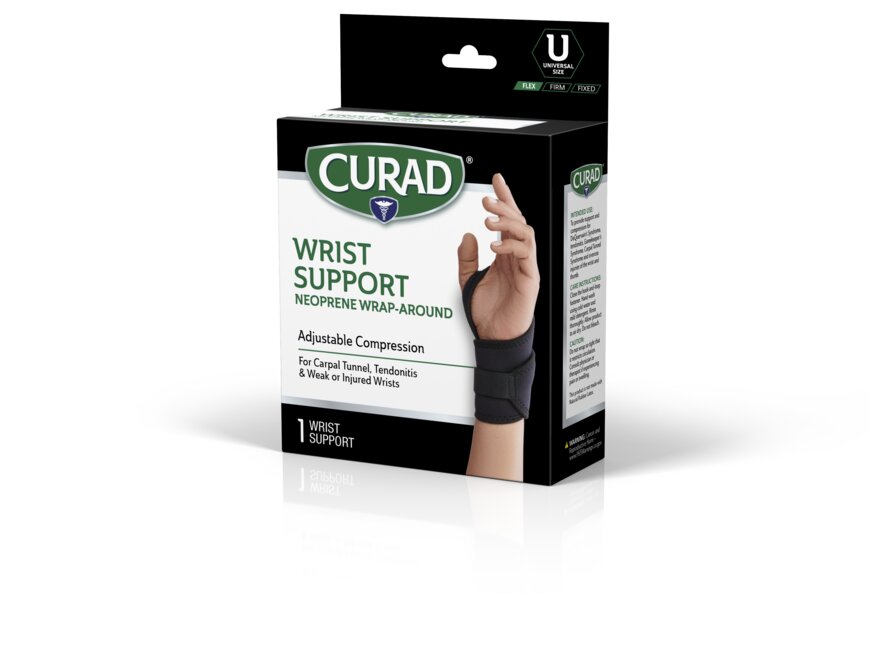 CURAD Universal Wraparound Wrist Support Microban 1Ct