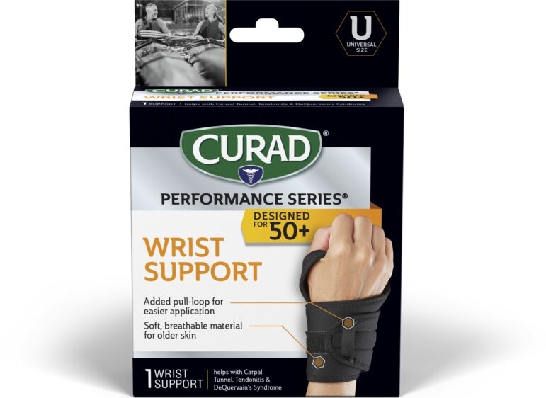 CURAD Wraparound Wrist Support Microban Ages 50+ 1Ct
