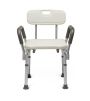 Medline Knockdown Bath Bench with Arms/Back 350lb Capacity 1Ct MDS89745RAH by Medline