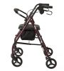 Medline Basic Rollator with 6in Wheels 350lbs Burgundy 1Ct MDS86850ESKD by Medline