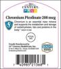 21st Century Chromium Picolinate Tablet 200mcg 100Ct OTC213681 by 21St Century Healthcare, Inc.
