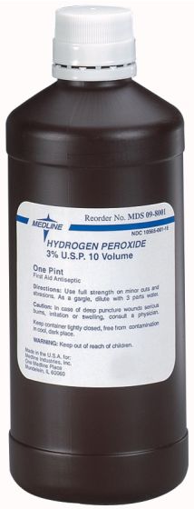 Medline 3% Hydrogen Peroxide 4oz Bottle 1Ct HDX10H by Medline
