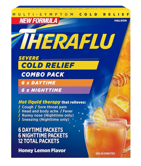 TheraFlu Honey Lemon Cough Relief 12Ct GSK670016316Z by TheraFlu