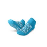 Medline Double-Tread Terrycloth Slippers Blue L 1Pr