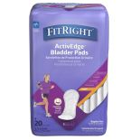 Medline FitRight Bladder Pads 3.5x9 Light 20Ct