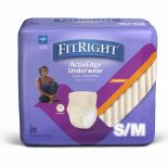 Medline Women's FitRight Underwear Heavy Absorb S/M 20Ct