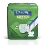 Medline FitRight OptiFit Ultra Disposable Brief 2XL 20Ct