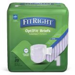 Medline FitRight OptiFit Stretch Ultra Brief M/Reg 20Ct