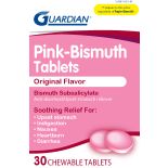 Guardian Pink-Bismuth Upset Stomach Tablet 30Ct