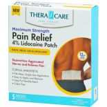 TheraCare Max Strength Pain Relief 4% Lidocaine Patch 5Ct