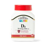 Vitamin D3 Tablets 50mcg 250Ct