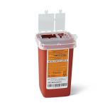 Medline Sharps Biohazard Needle Container 1Qt 1Ct
