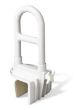 Medline Bilevel Bathtub Safety Grab Bar White, 250lb Capacity 1Ct G98006H by Medline