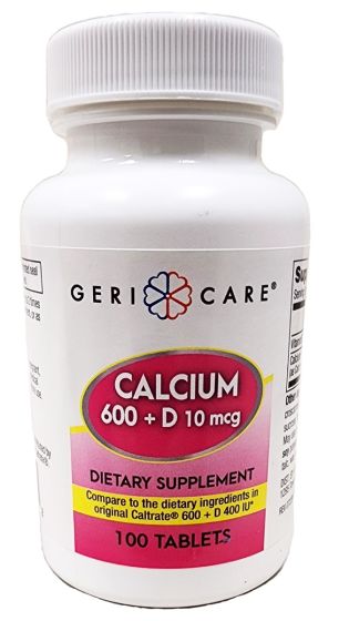 Geri-Care Calcium + Vitamin D3 Tablet 100Ct OTC746017 by Geri-care Pharmaceuticals