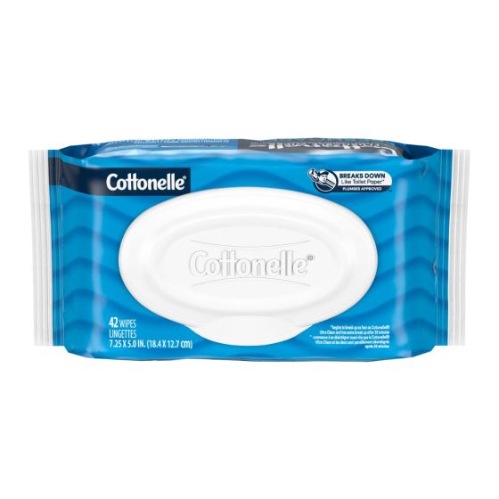 Cottonelle Flushable Wet Wipes, 42Ct KCD44932H by Kimberly-Clark Corporation
