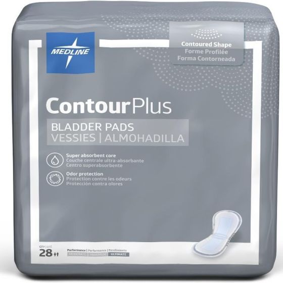 Medline ContourPlus Bladder Pad Ultimate 8x17 28Ct BCPE03Z by Medline