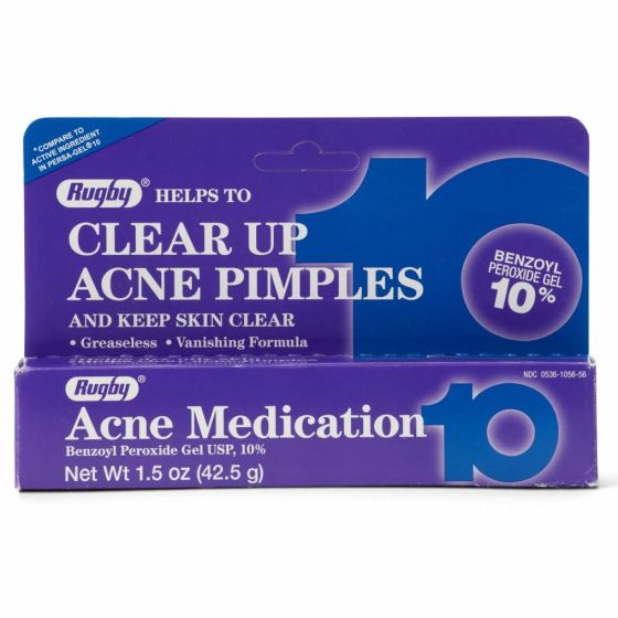 Benzoyl Peroxide Acne Medication Gel 1.5oz 1Ct OTC105656 by Rugby