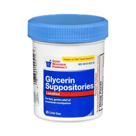 Pediatric Glycerin Laxatives Suppositories 25Ct OTC425127 by Amerisourcebergen Drug Corporation