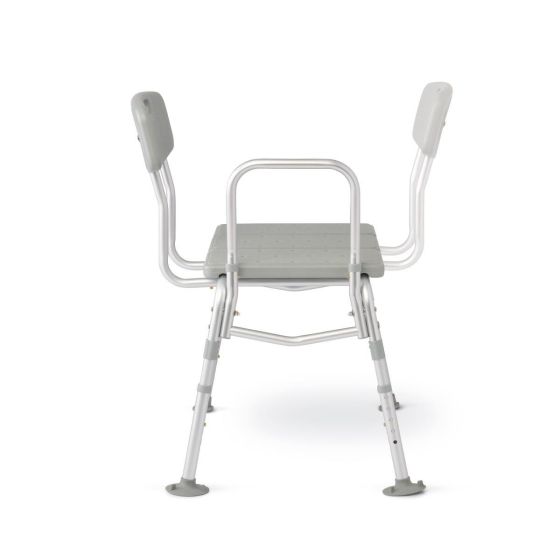 Cap Transfer Bench Medline Transfer Bath Bench with Back 400lb Cap 1Ct