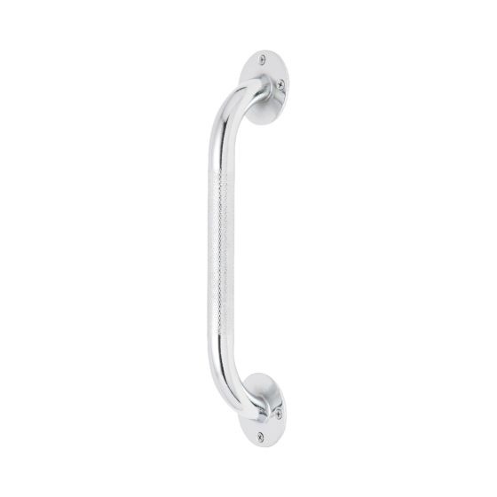 Medline 12in Knurled Chrome Grab Bar 300lb Capacity 1Ct G5-012CRX1 by Medline