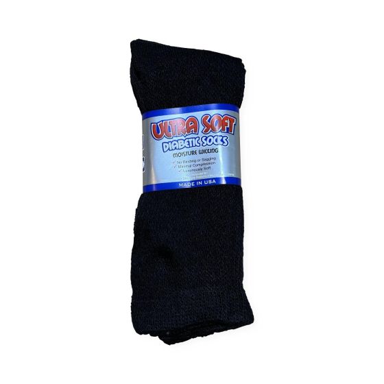 Medline Ultra Soft Padded Diabetic Socks XL 2Pr MDSDAIBXBP by Medline