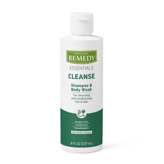 Medline Remedy Essentials Shampoo & Body Wash Kiwi Mango 8oz 1Ct MSC095060H by Medline