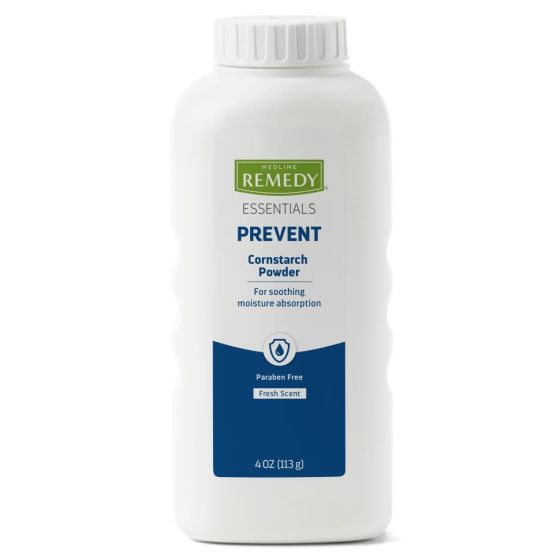 Medline Remedy Essentials Cornstarch Powder 4oz 1Ct MSC095390H by Medline