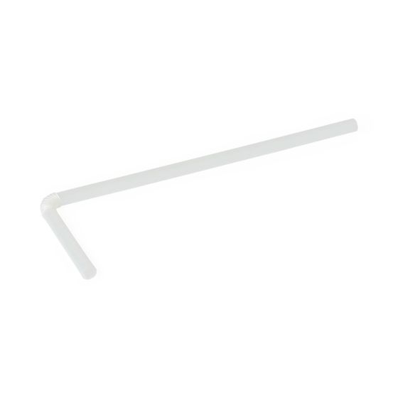 Compostable Flexible Drinking Straws Wrapped 7.75in 400Ct NONECOSTRAWZ by