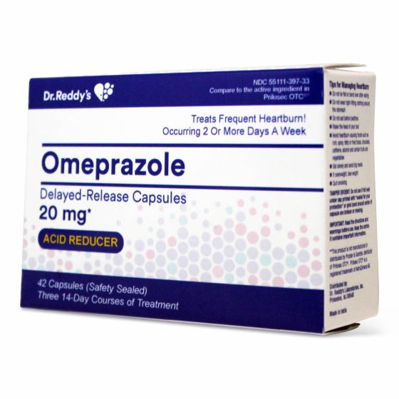 Omeprazole Delayed-Release Antacid Capsules 20mg 42Ct OTC039733 by Dr. Reddy's Labs