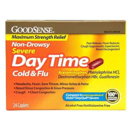 GoodSense Day Time Sinus Severe Relief 325mg 24Ct OTC006728 by Perrigo