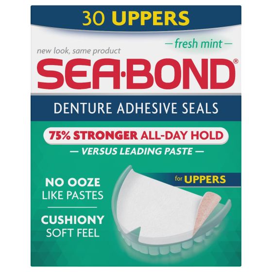 Sea-Bond Denture Adhesive Seal Mint Upper 30Ct OTC060570 by Sea Bond