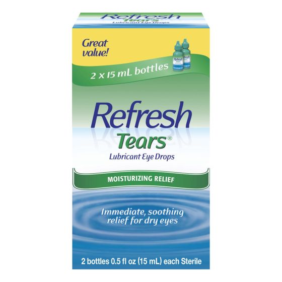 Refresh Tears Lubricant Eye Drops 15mL Bottle 2Ct OTC106084 by Allergan Inc