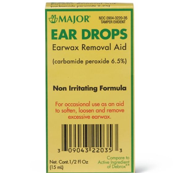 Major Ear Wax Removal Drops 15mL 1Ct OTC322035 by Major Pharmaceutical