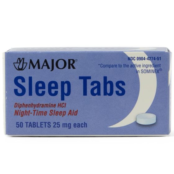 MAJOR Sleep Aid Tablets 25mg 50Ct OTC427451 by MAJOR