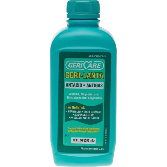 Geri-Lanta Reg Strength Antacid & Antigas Liquid 12oz 1Ct OTC62912 by Geri-care Pharmaceuticals