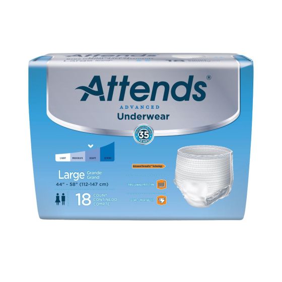 Attends Advanced Incontinence Underwear L 18Ct PRKAPP0730Z by Attends Healthcare Products