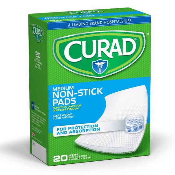 Curad Sterile Nonstick Pad 3in X 4in UMC100414 by United Medco Inc